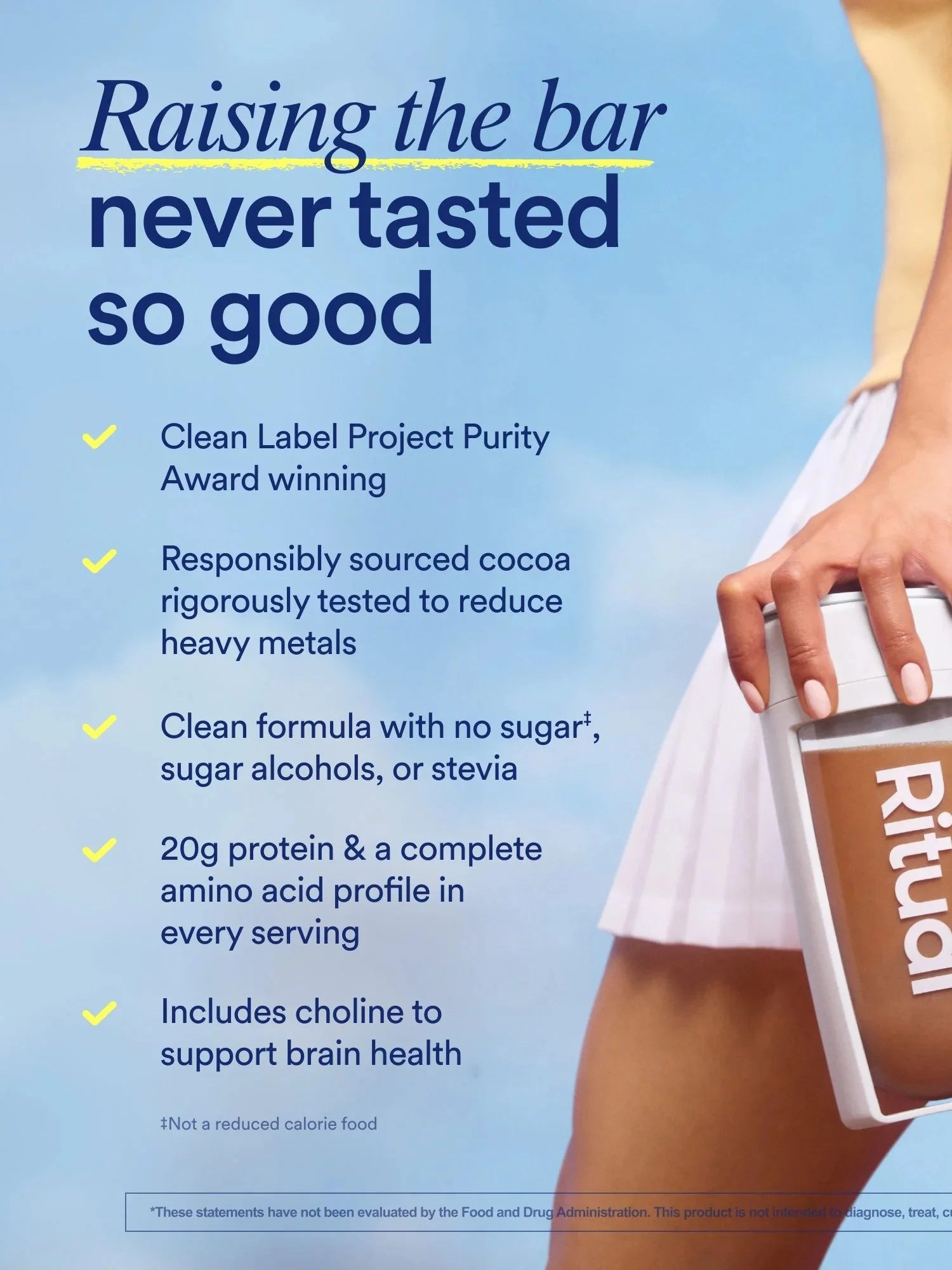 Chocolate Protein benefit claims creative