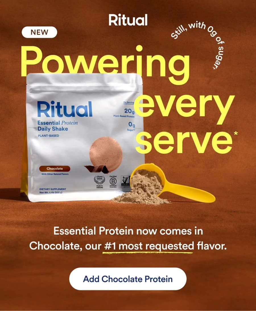 Chocolate Protein subscriber email creative